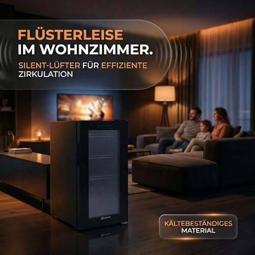 Thumbnail 6 de Sommertal Getränkekühlschrank 50L mit Glastür, Touchscreen & abschließbar
