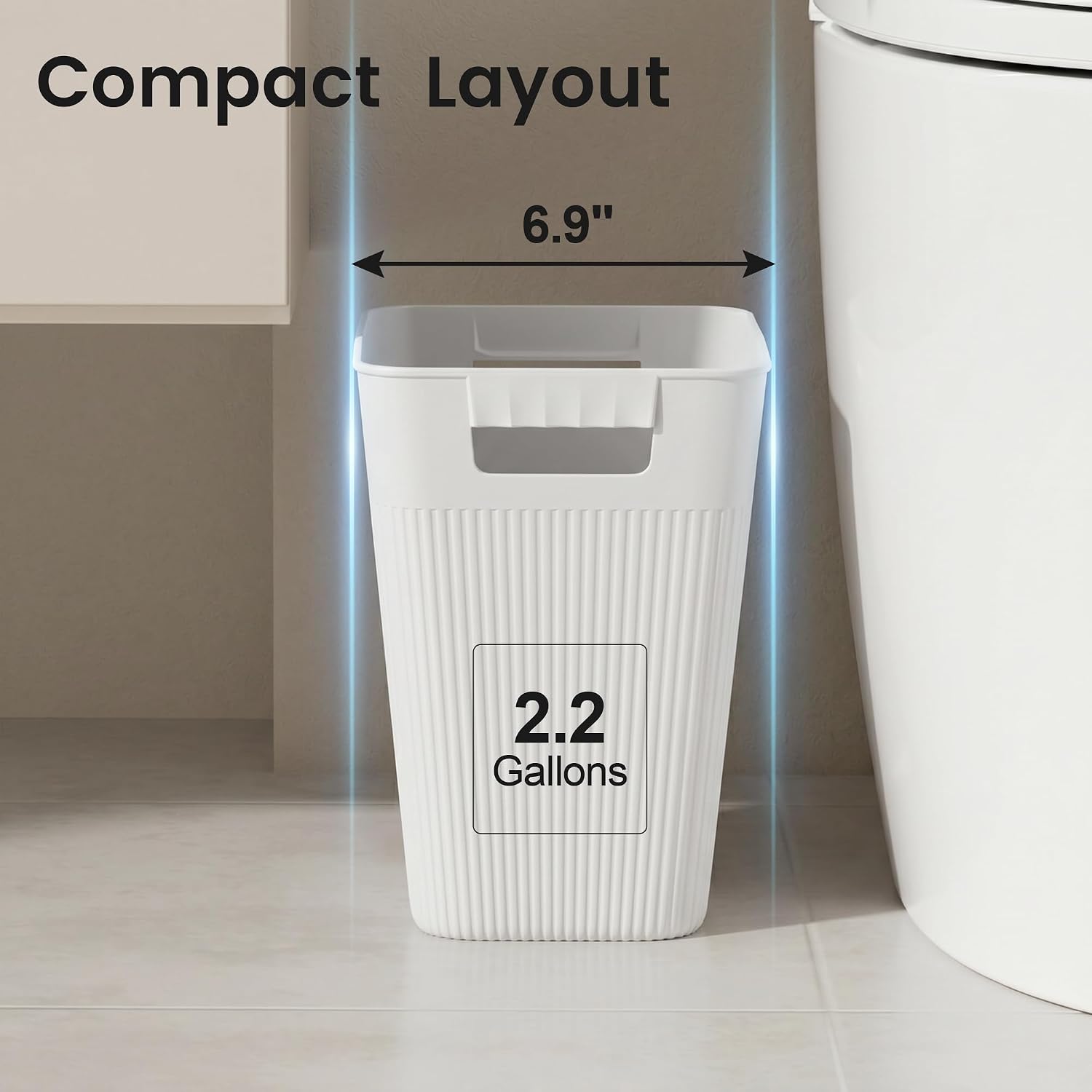 Detalle 2 de JOYMOOP Plastic Wastebasket