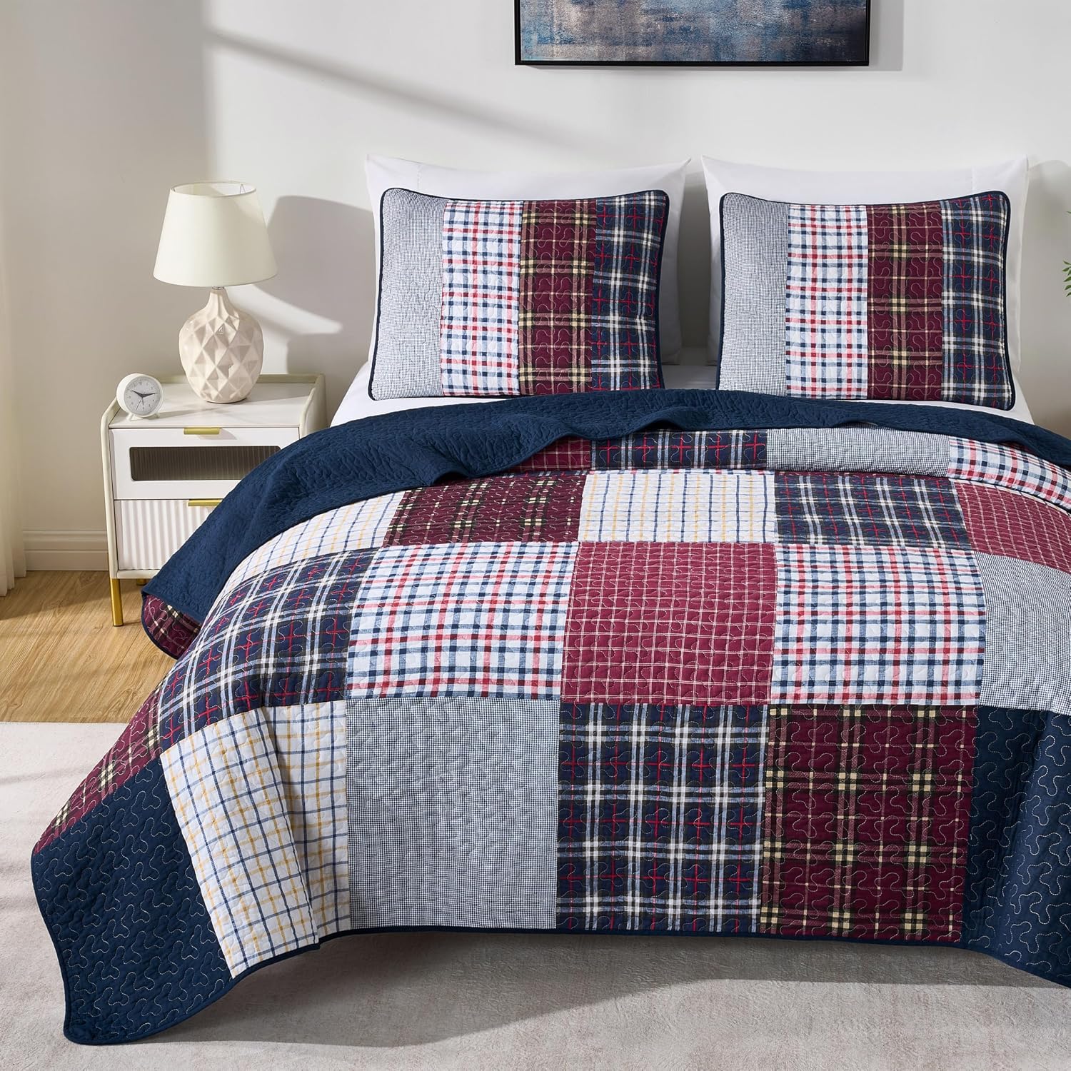 Detalle 2 de Chezmoi Collection quilt set, King