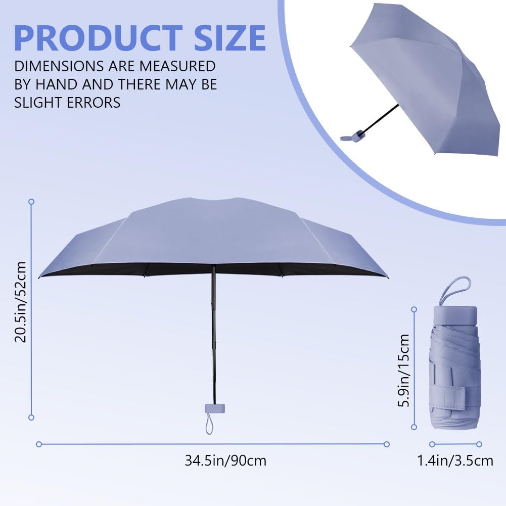 Detalle de Aolso Travel Umbrella - 6 Ribs Mini UV Folding Sun Umbrella