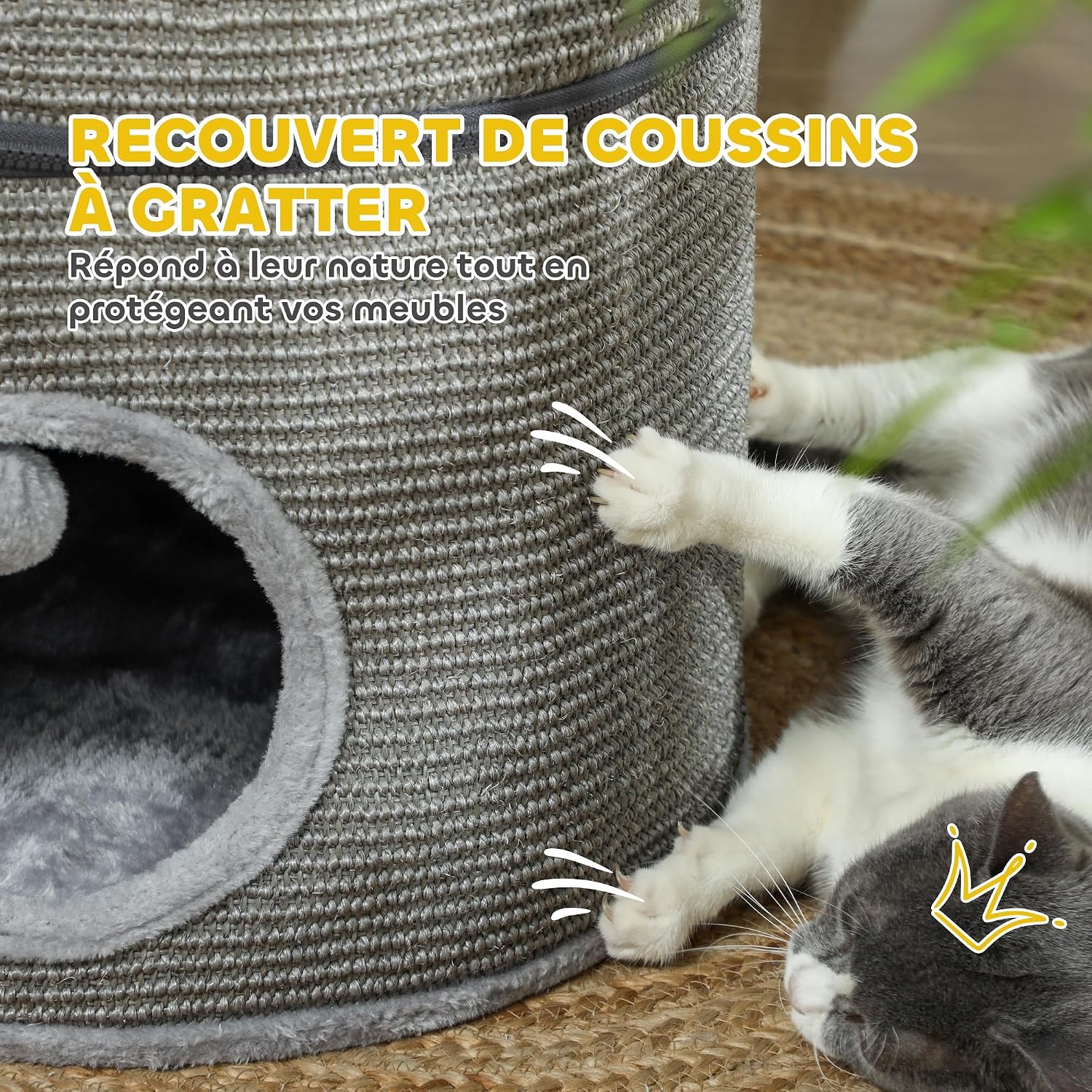 Thumbnail 5 de Pawhut Tour pour Chat modulable