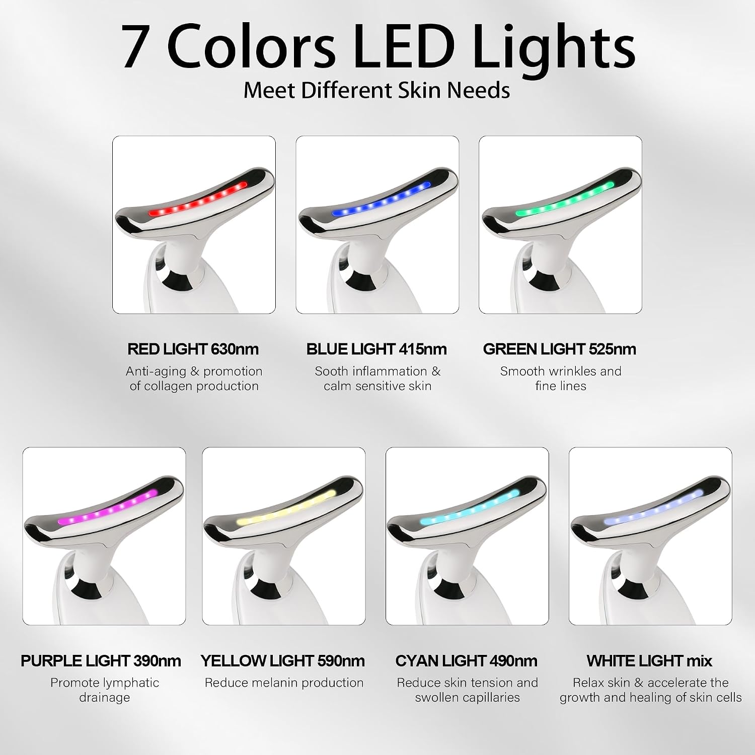 Thumbnail 4 de 7-Color Red Light Facial Wand
