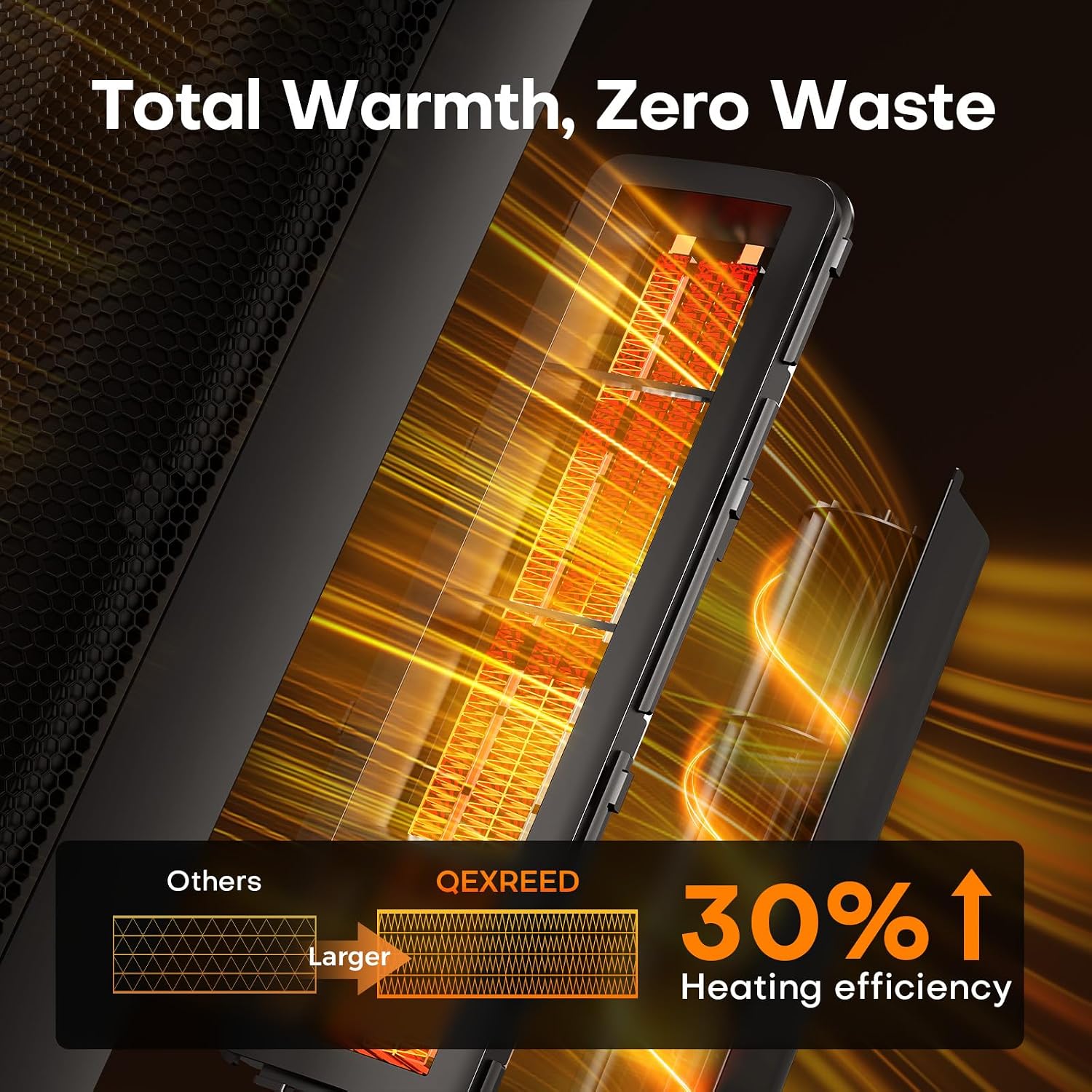 Thumbnail 6 de QEXREED Heater 2000W PTC electric heater with remote