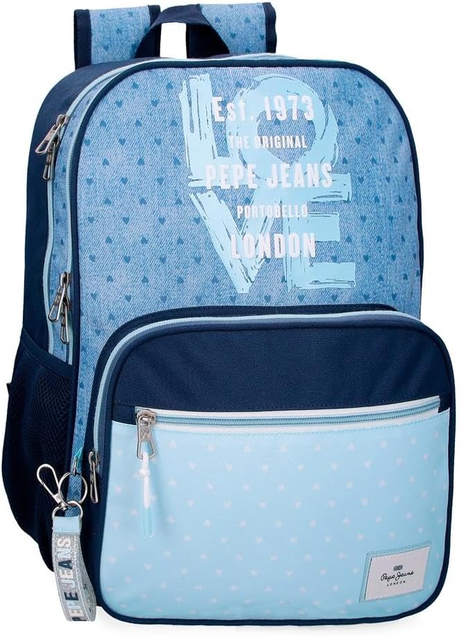 Detalle de Pepe Jeans Noni denim Mochila escolar 30x40x12 cm