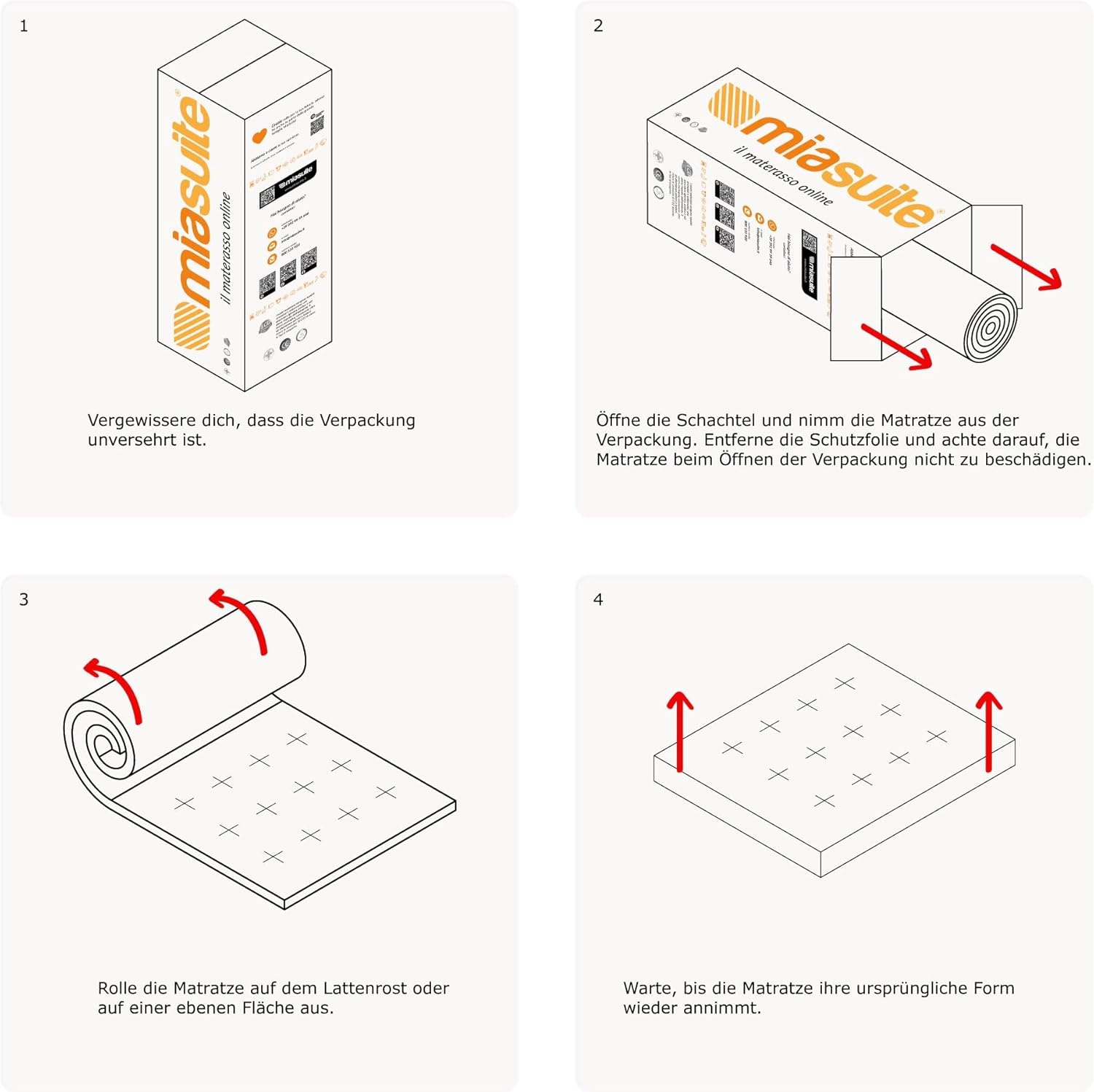 Thumbnail 4 de MiaSuite Materasso Singolo in Memory Foam 85x190 cm alto 15 cm ortopedico pieghevole Simple