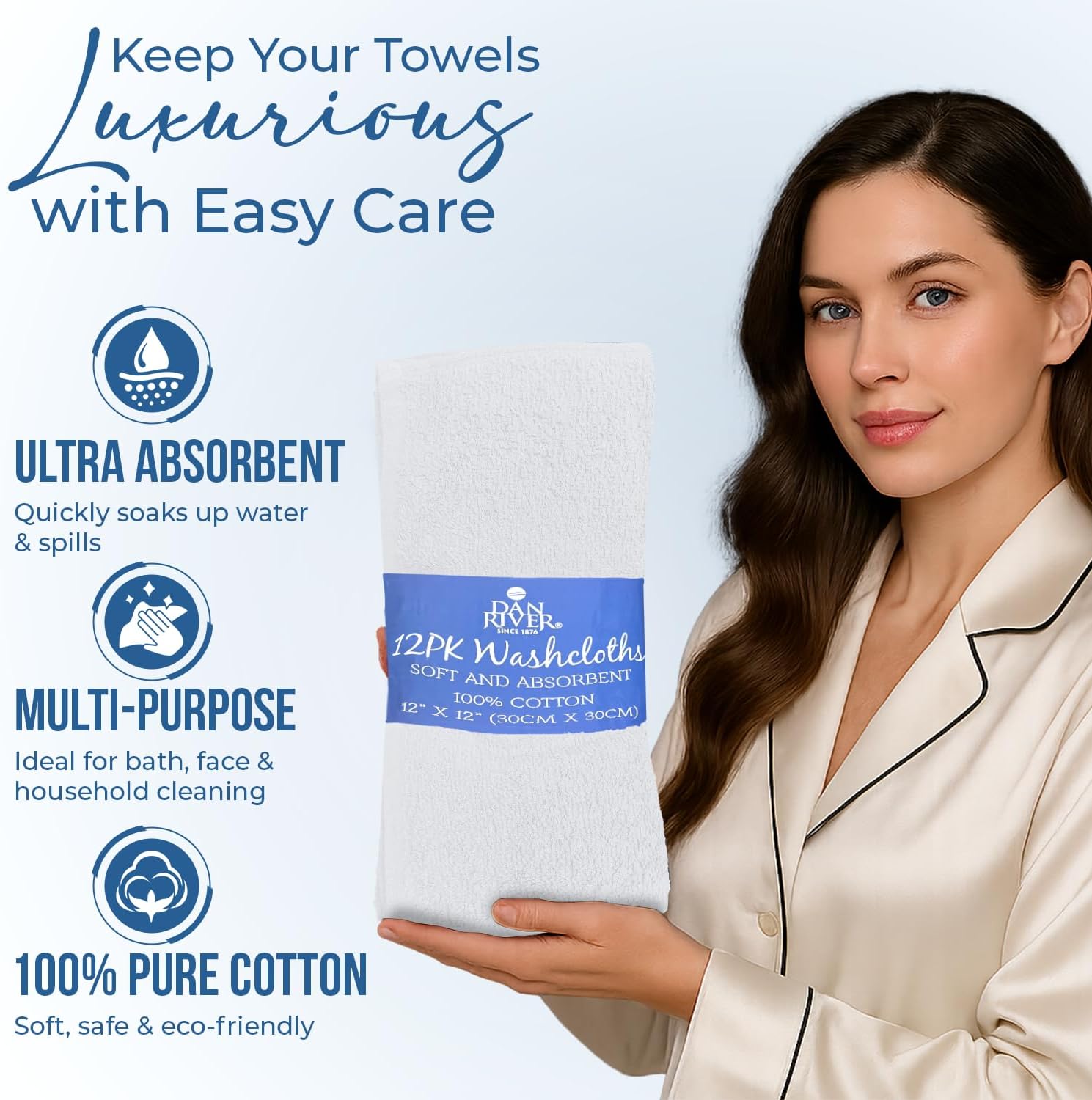 Detalle 2 de Dan River Wash Cloths 24 Pack