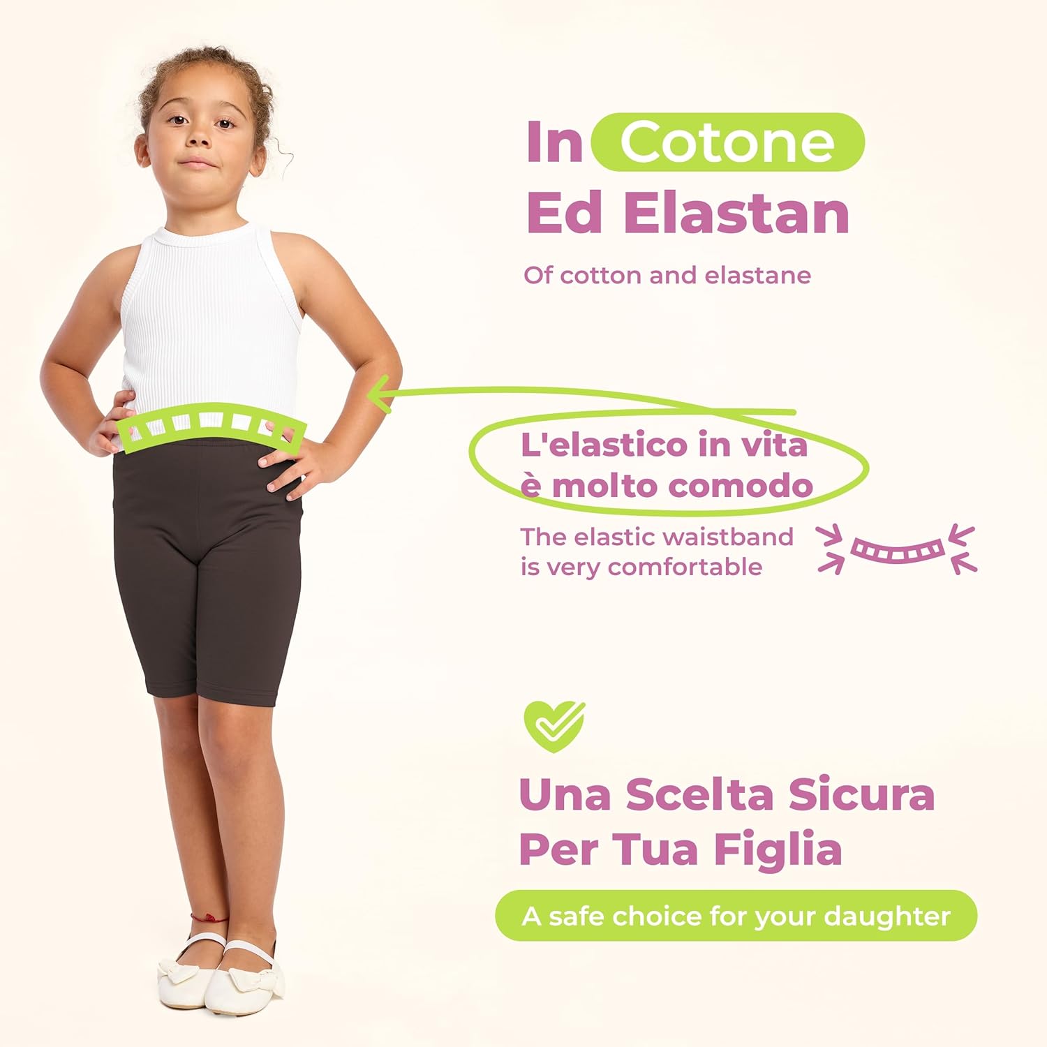 Thumbnail 2 de Merry Style Leggings Corti Bambina e Ragazza MS10-227: comfort e versatilità per ogni stagione