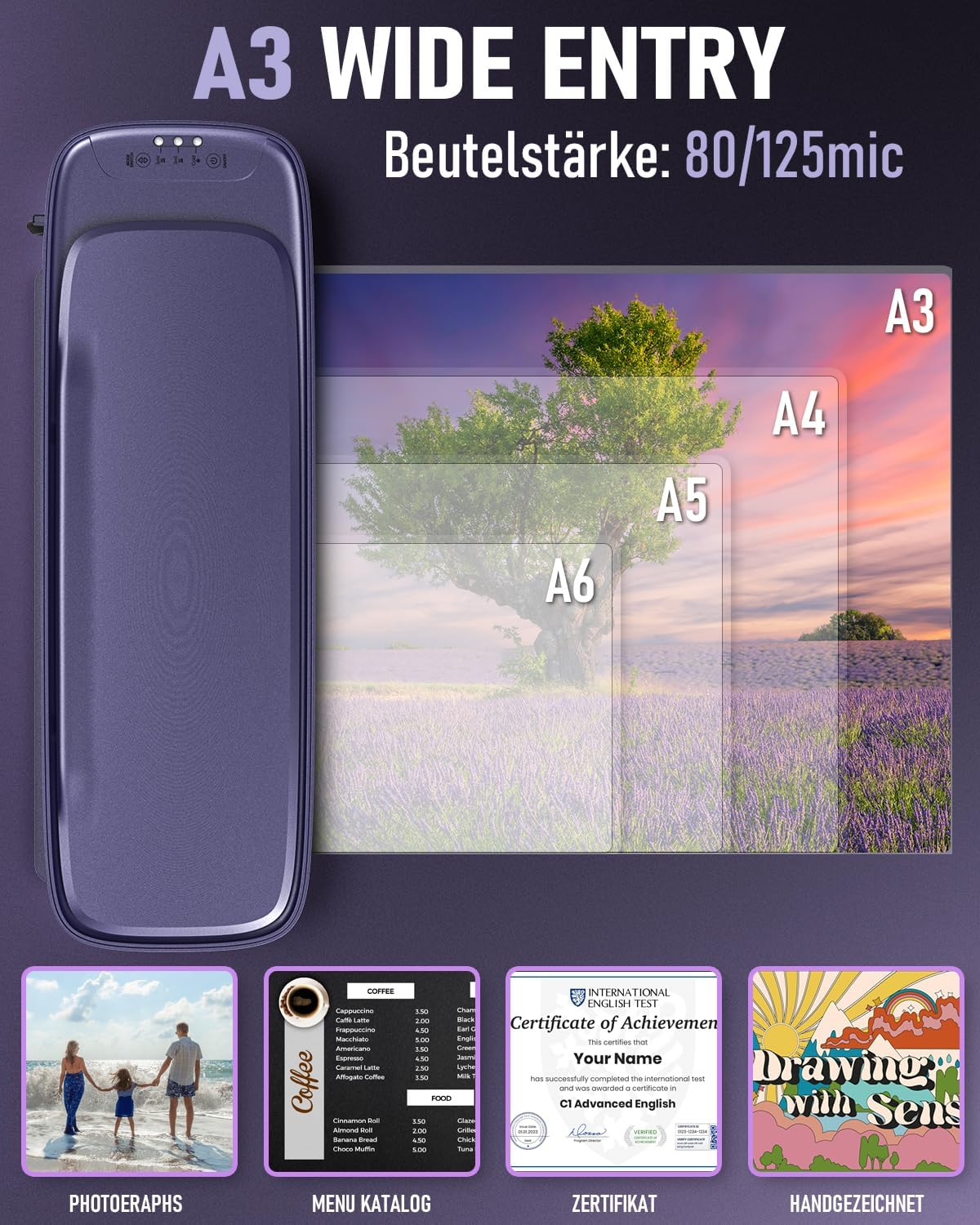 Thumbnail 6 de Ablemark Laminiergerät A3 mit 30 Folien