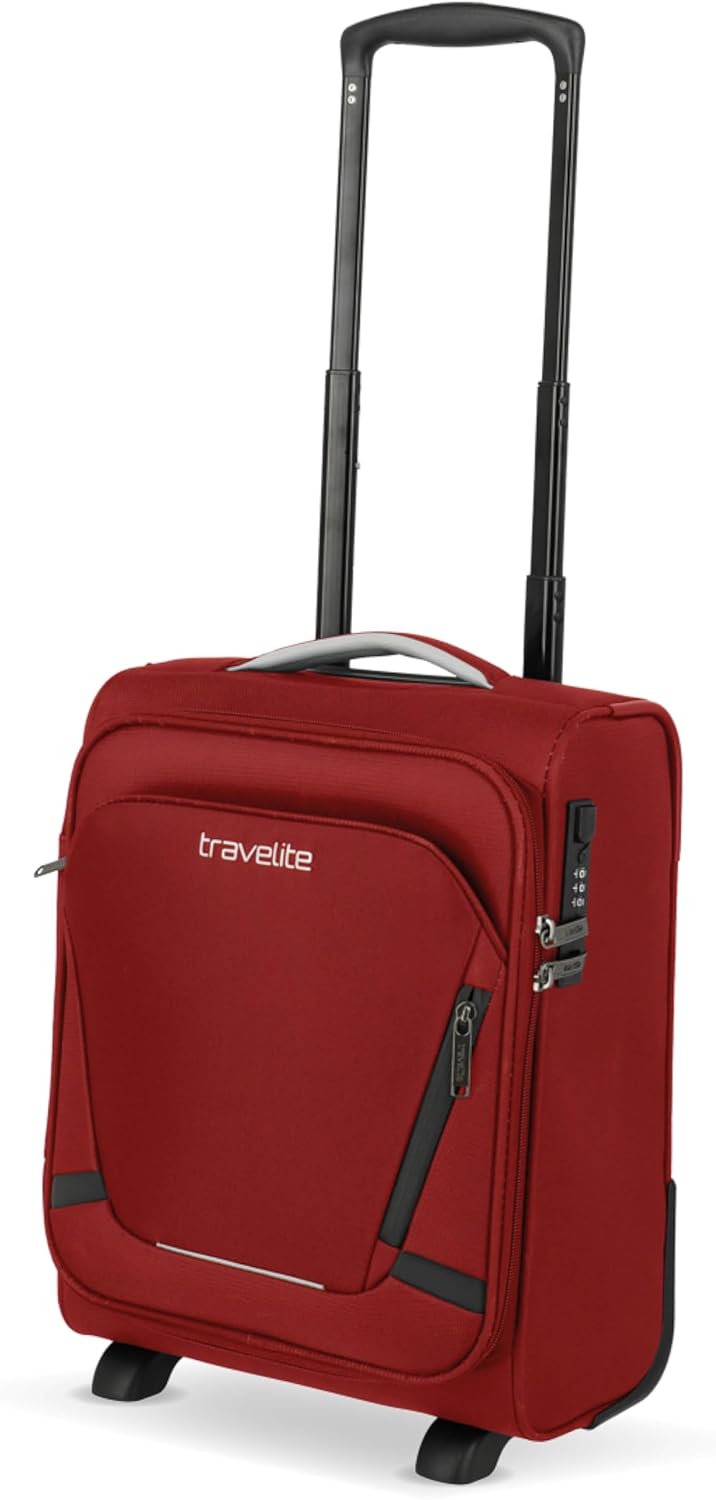 Detalle de Travelite Jetpack Handgepäck Koffer 40x30x20 cm – leichtes Weichgepäck für Bordgepäck