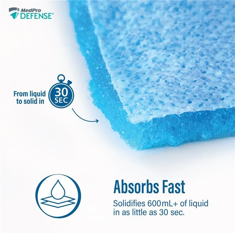 Detalle de MedPro ZORBI Disposable Commode Liners with Absorbent Pad, 100% PCR Plastic, 20 Count