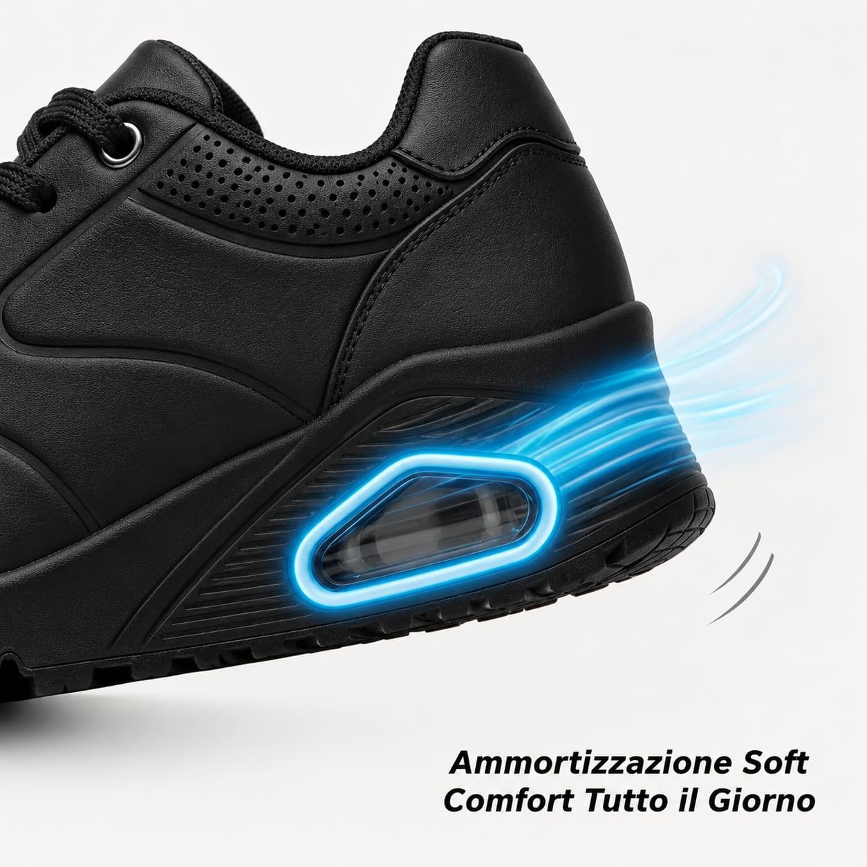 Thumbnail 3 de JOMIX damessneakers van kunstleer met verstelbare veters en ventilatiegaten