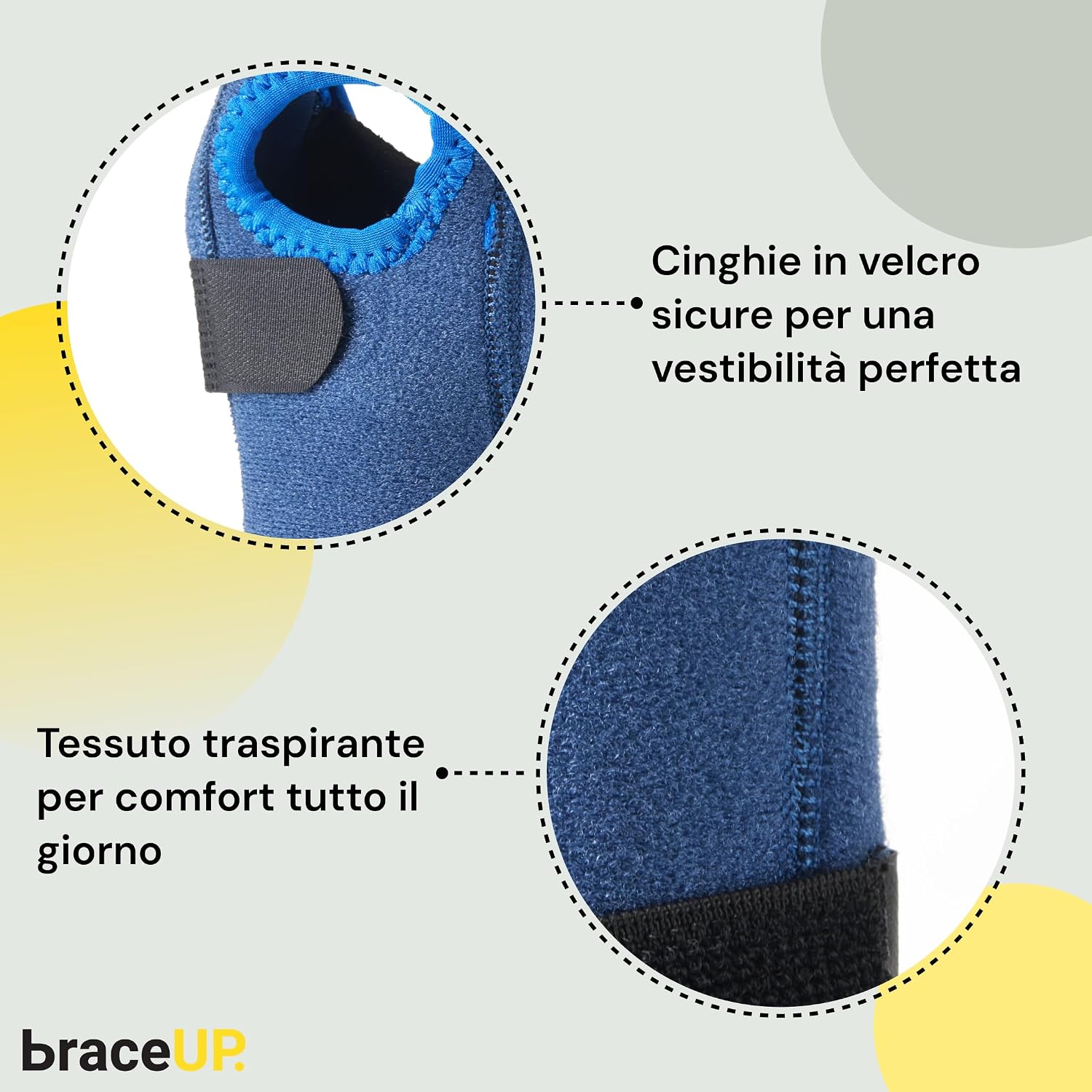 Thumbnail 3 de BraceUP Fascia da Polso Stabilizzata Bambini Blu