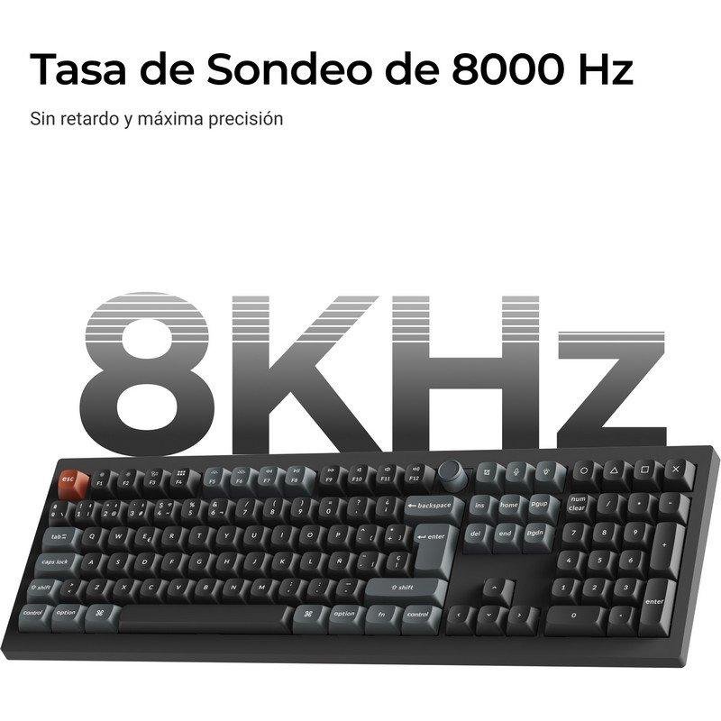 Detalle de Keychron V6 Ultra 8K: teclado mecánico inalámbrico personalizable para rendimiento y versatilidad