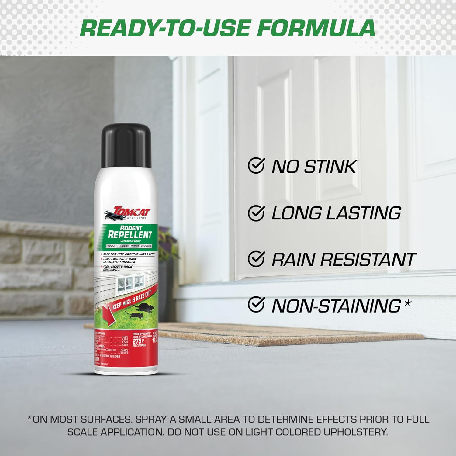 Detalle 1 de Tomcat 0368306 Rodent Repellent Continuous Spray, 14 oz, Essential Oil Formula