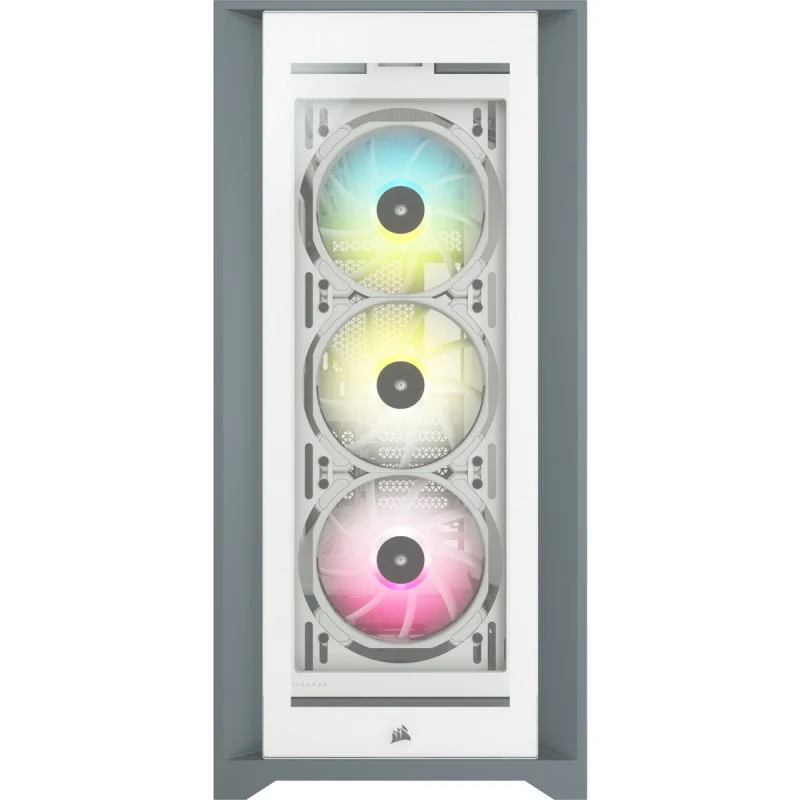 Detalle 2 de Corsair iCUE 5000X RGB Gabinete con Cristal Templado Blanca ⚡
