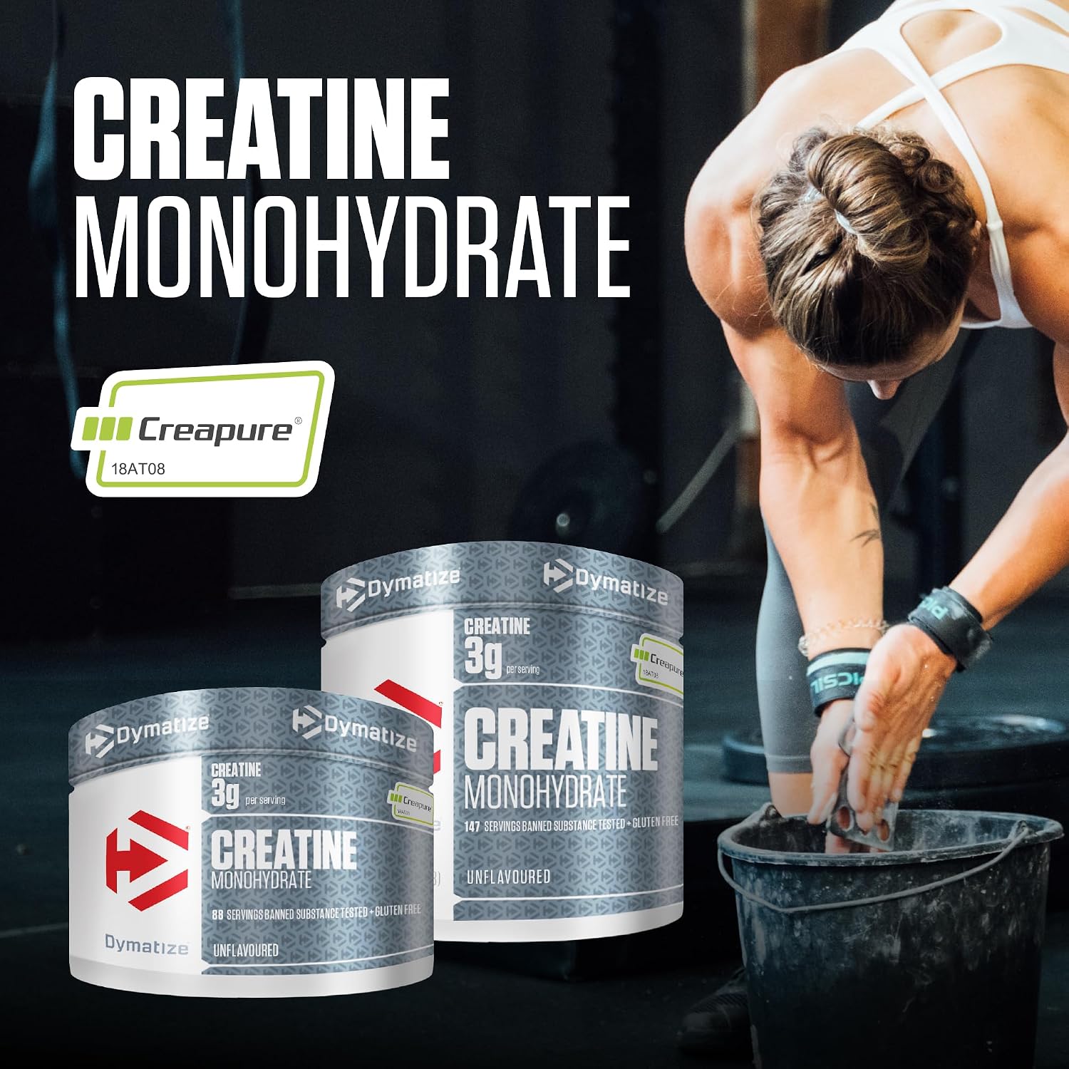 Thumbnail 1 de Dymatize Creatine Monohydrate 500g 💪 - Creapure Sin Sabor