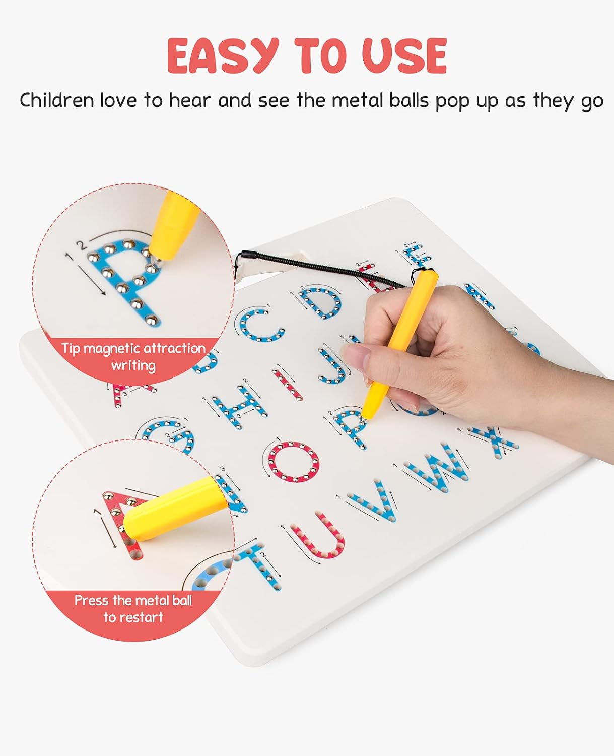Detalle 2 de GAMENOTE Magnetic Letter Board 12.5×10 in