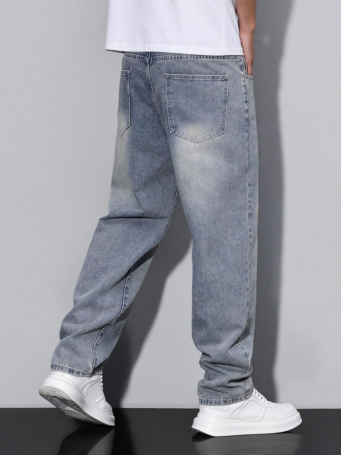 Detalle 2 de JMIERR Jeans Herren Baggy – Baumwolle, Weite, Loose Fit, Vintage Style