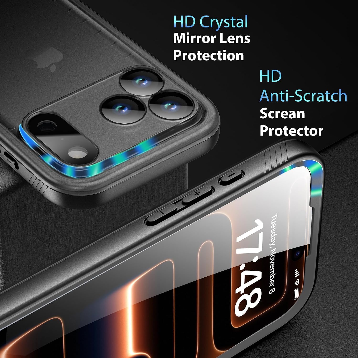 Thumbnail 4 de SPORTLINK Waterproof Case for iPhone 17/18 Pro Max, Black, 360° Protection