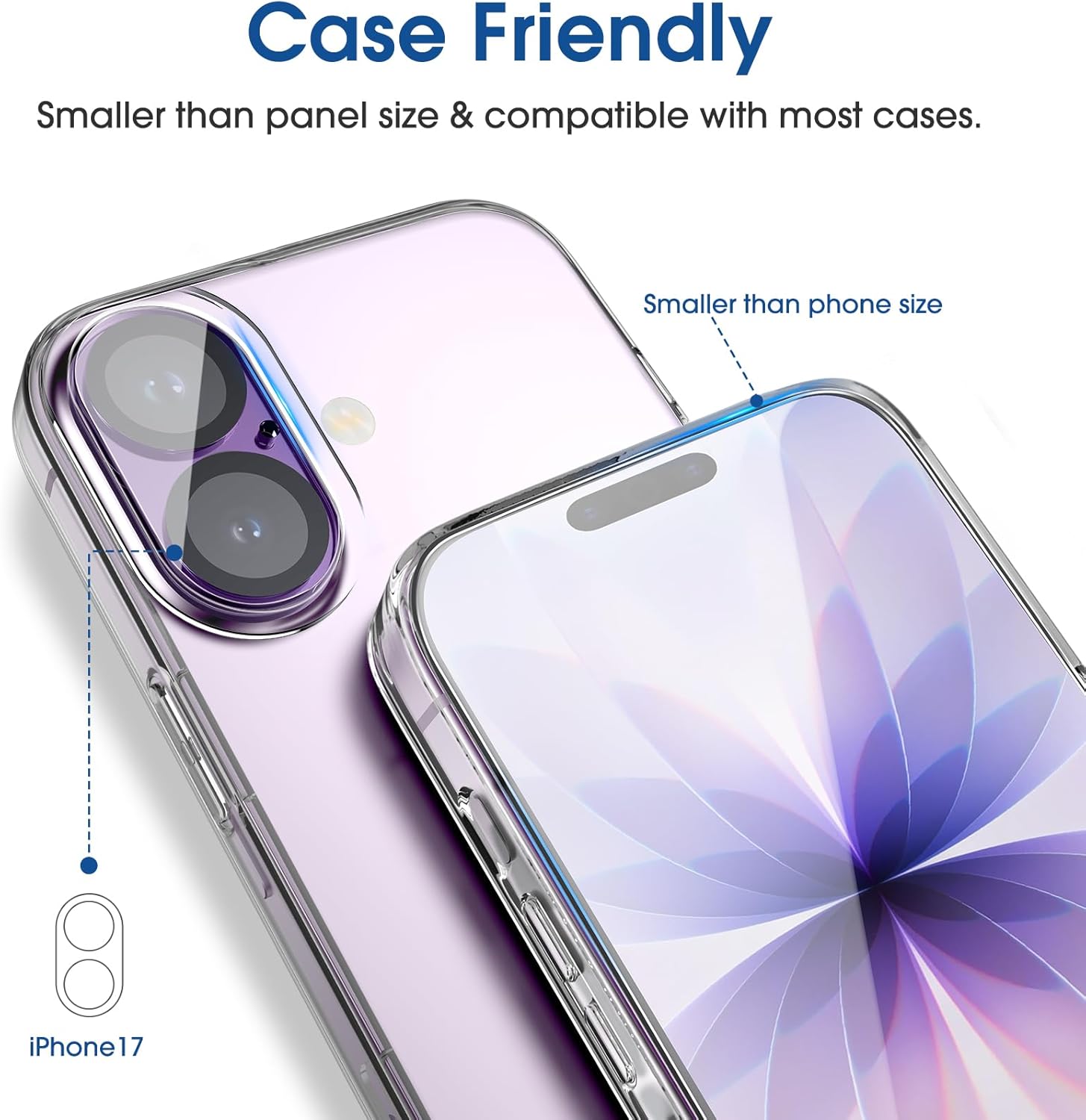 Thumbnail 5 de amFilm OneTouch Screen Protector for iPhone 17 6.3" 2+2 pack