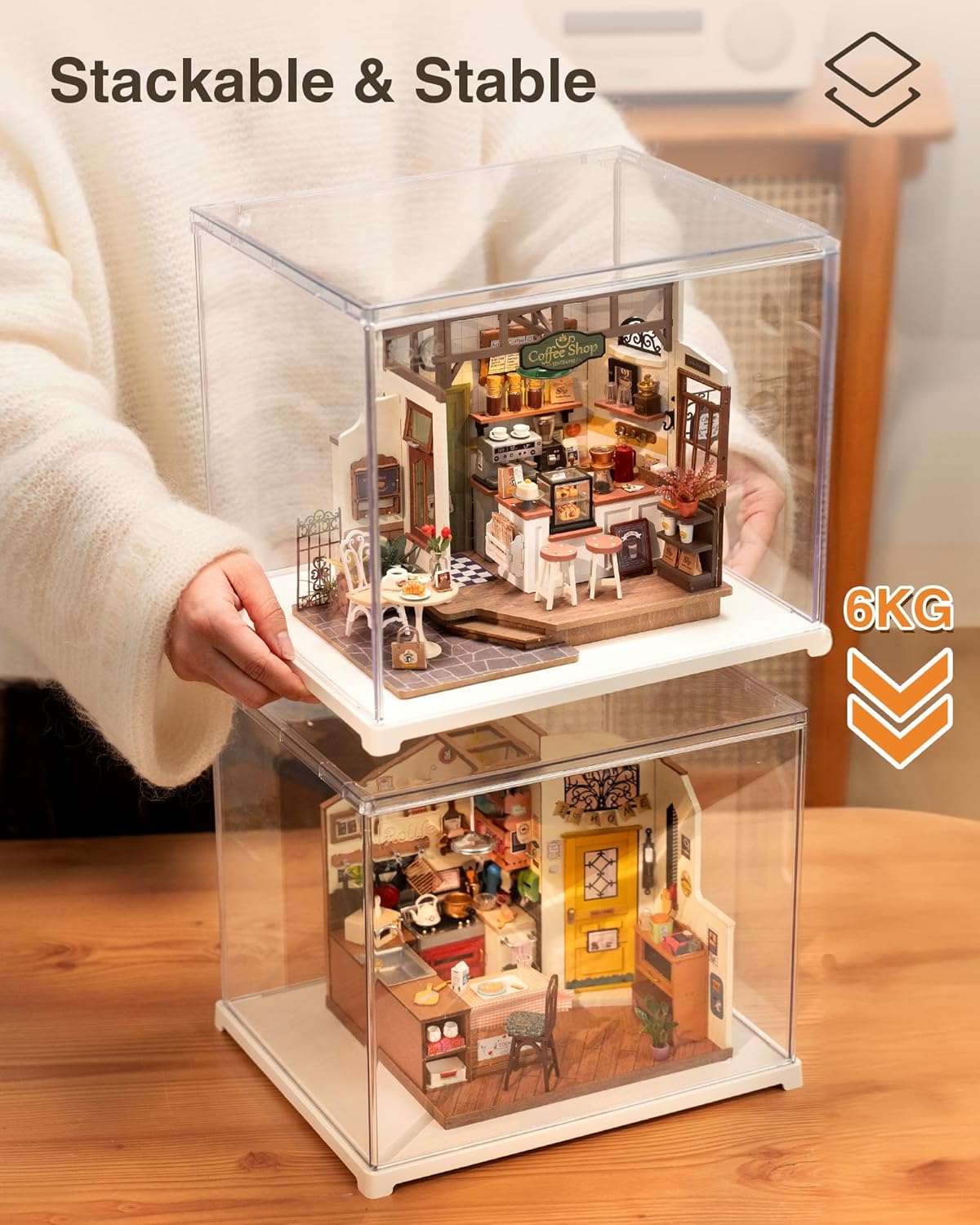 Detalle 2 de Rolife Acrylic Display Case 28.7×23.7×24.4 cm display cube