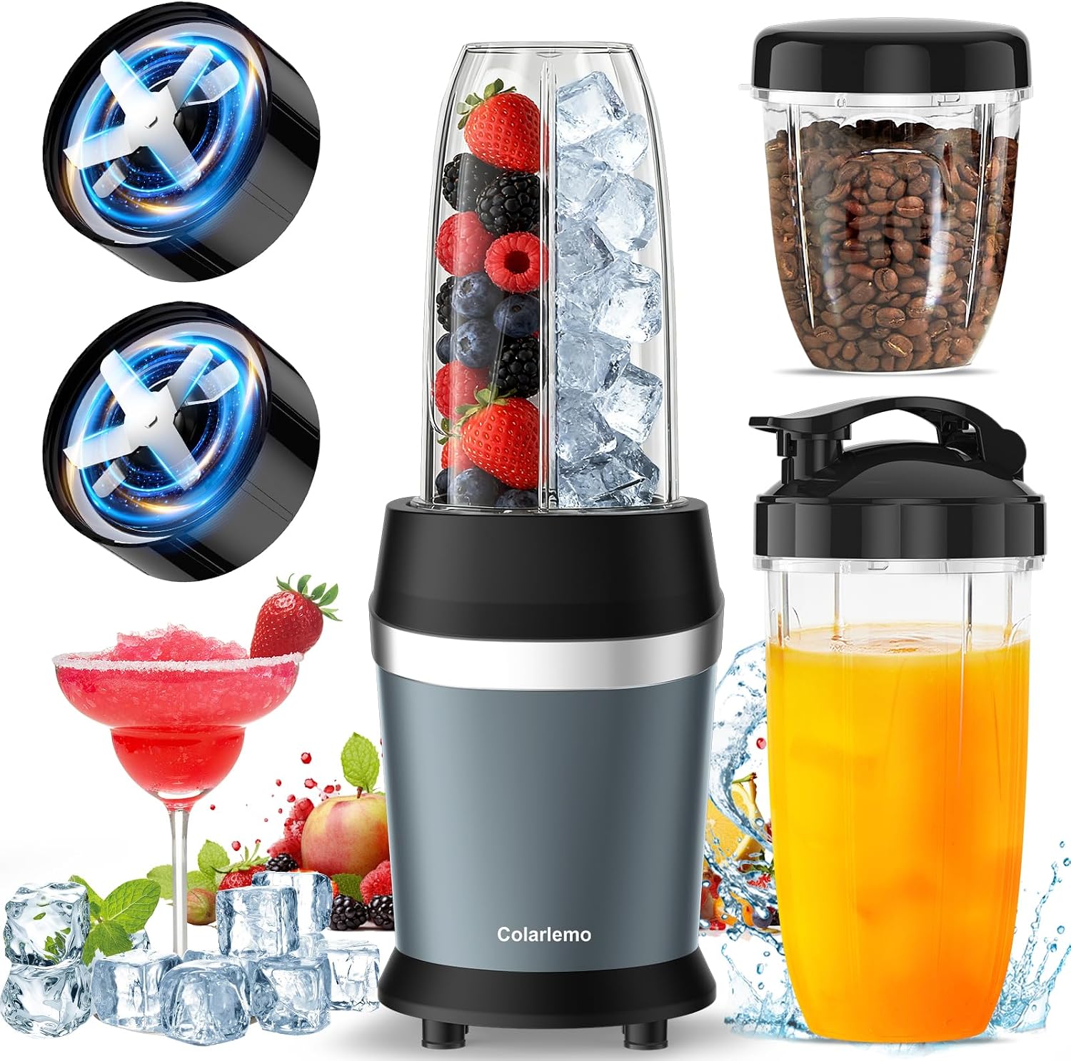 Detalle de Colarlemo 25,000 RPM Personal Blender 23oz