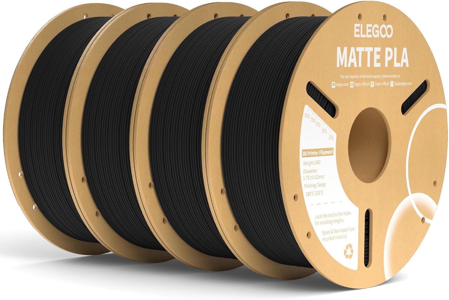Detalle de ELEGOO Matte PLA Filament 4KG
