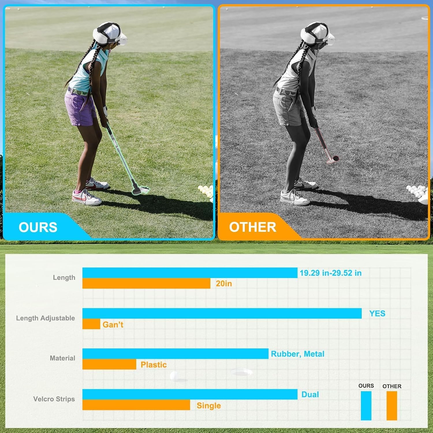 Thumbnail 3 de YOGES VR Golf Club Handle 29.13 in
