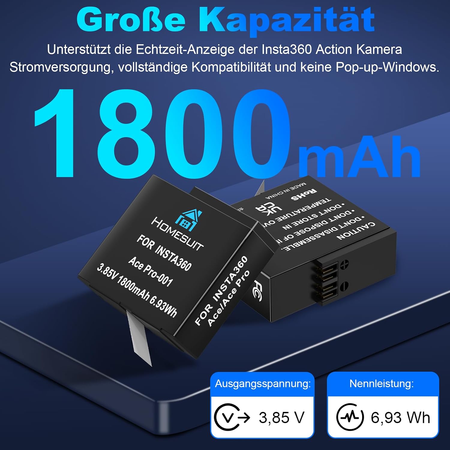 Thumbnail 2 de Homesuit Insta 360 Ace Pro Akku 1800mAh