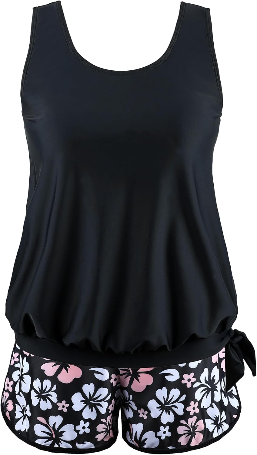 Detalle de Hilor Tankini Swimsuit with Removable Cups
