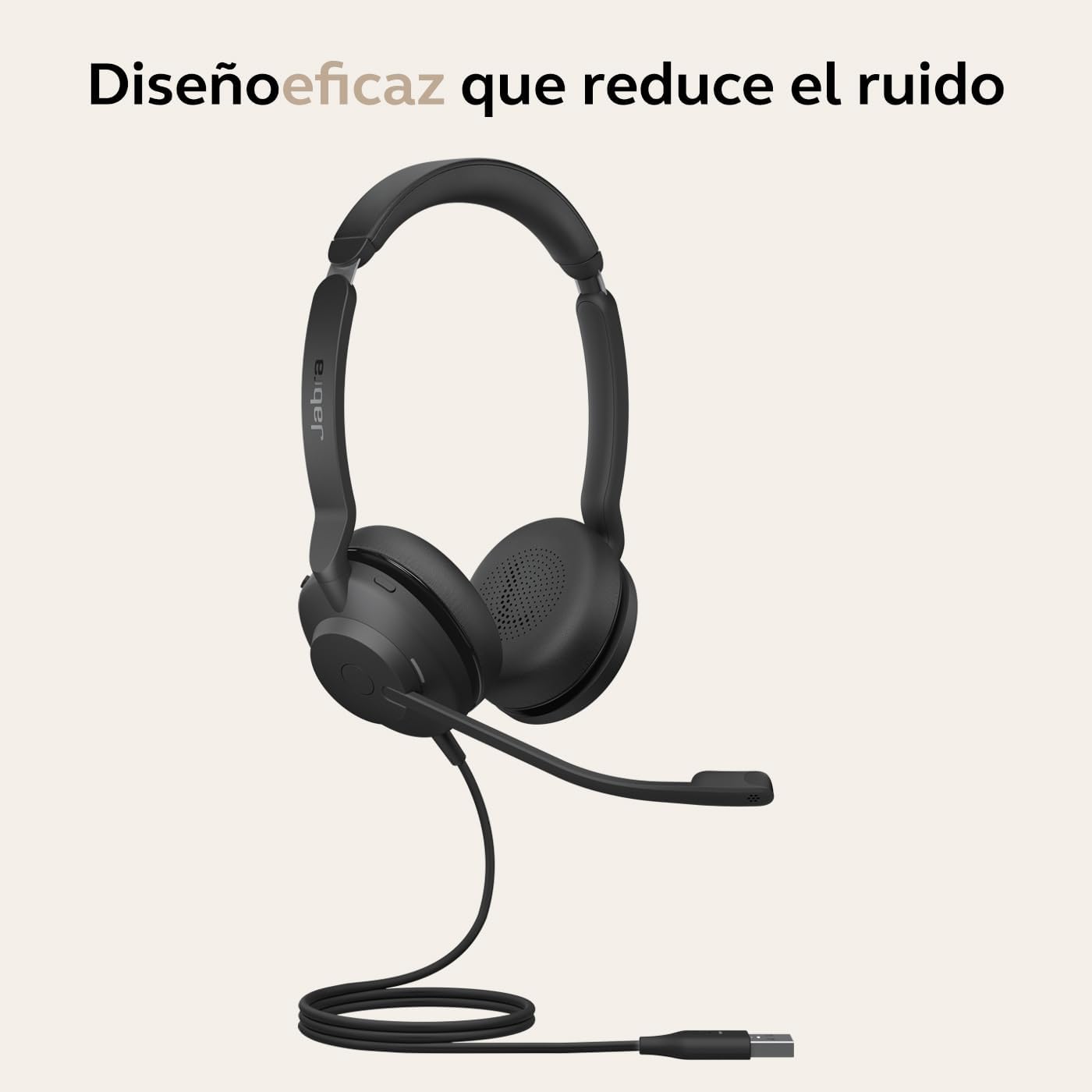 Detalle de Jabra Evolve2 30 SE Auriculares con Cancelación de Ruido