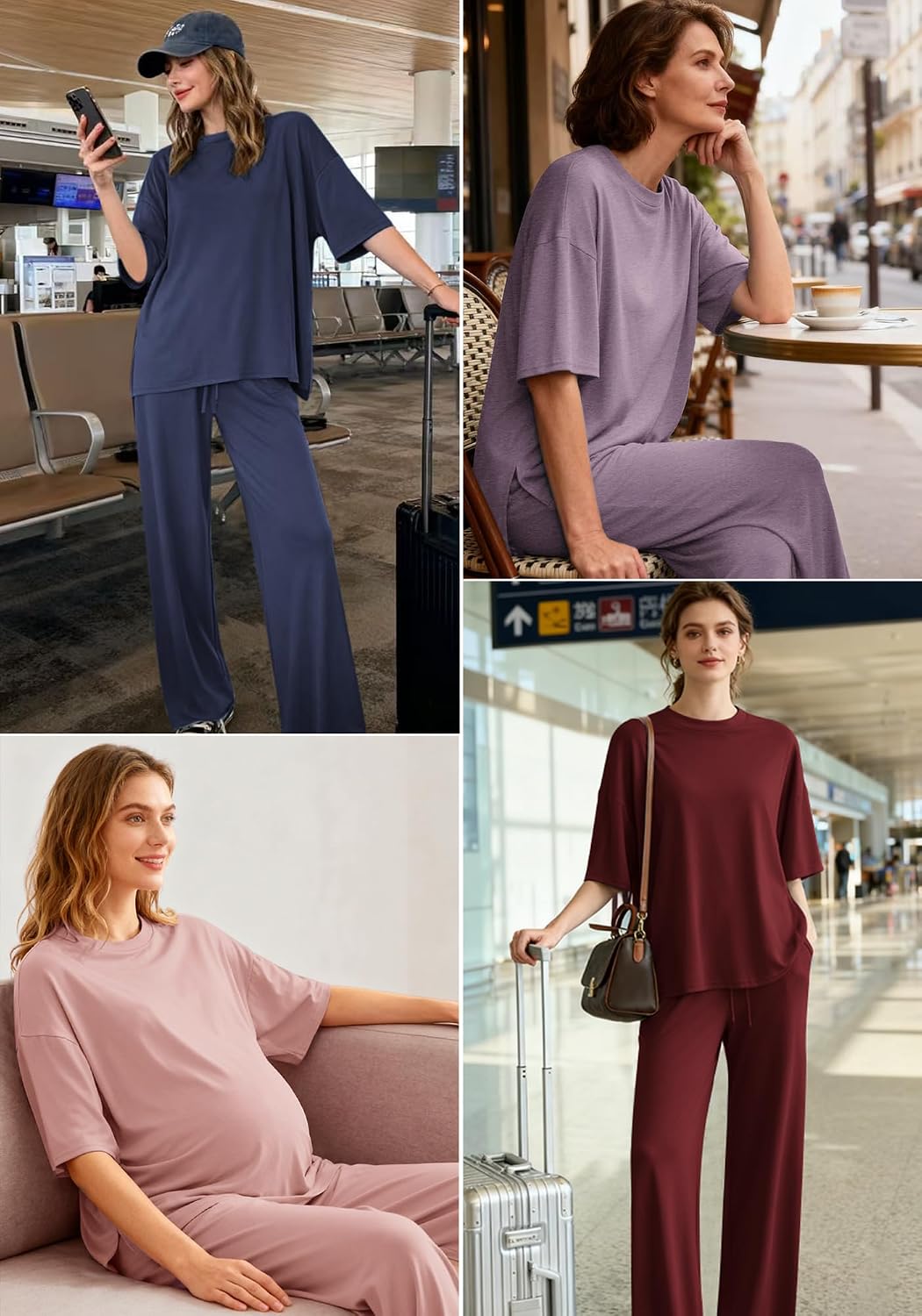 Detalle 2 de AmazingStar Womens Lounge Set Oversized 2-Piece