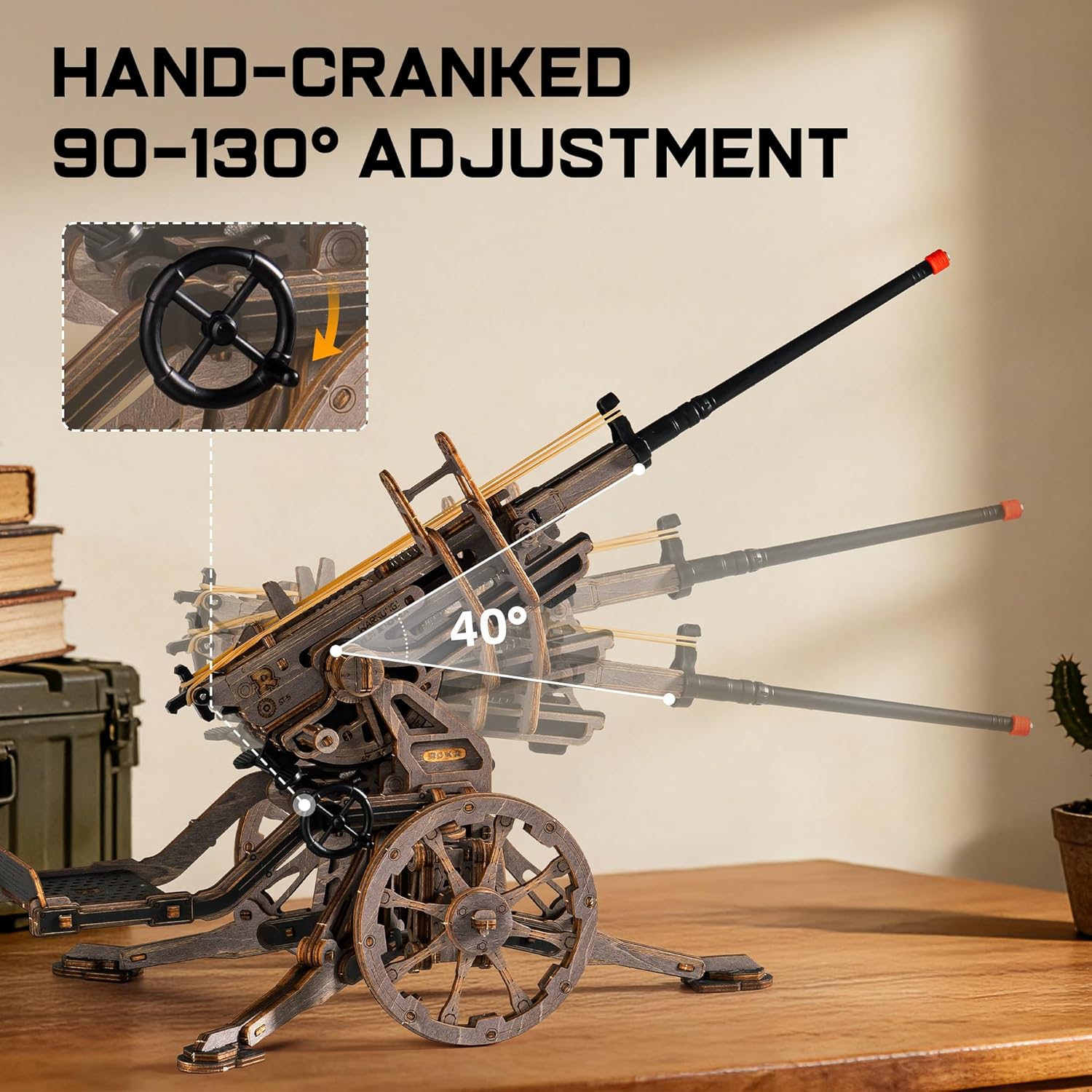 Detalle 2 de ROKR ST-5 - Set di puzzle 3D in legno ST-5 Montaggio dinamico e modello di avvio LQM01