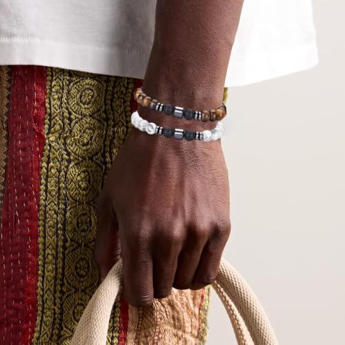 Thumbnail 3 de RANKEEF Bracelets œil de tigre pour hommes – ensemble 8 mm, pierres naturelles