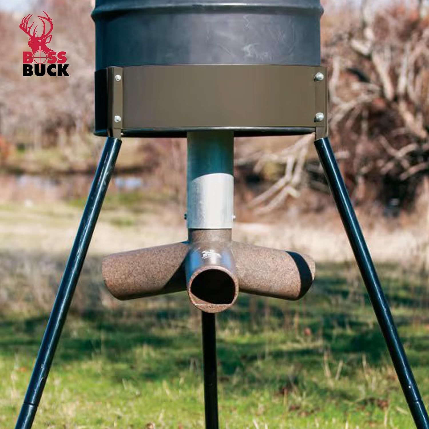 Detalle 2 de Boss Buck deer feeder tripod, 20-inch legs