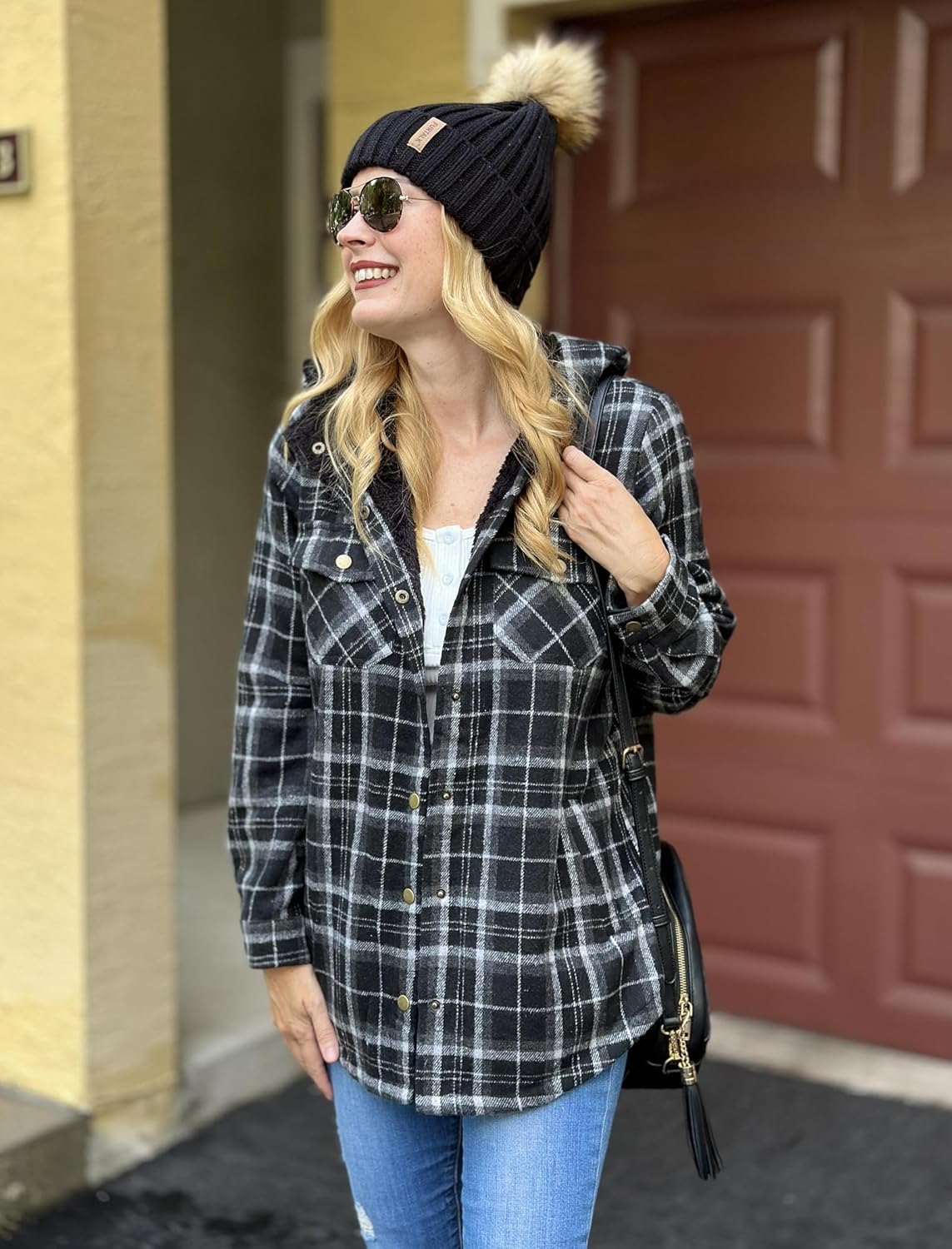 Thumbnail 1 de Zeagoo Womens Plaid Shacket Jacket 2XL