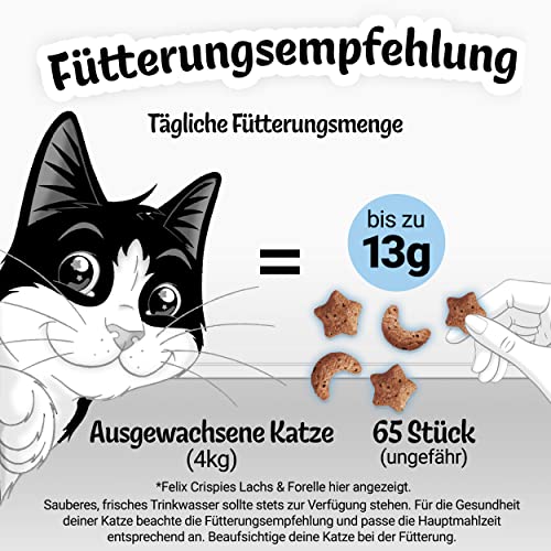 Thumbnail 9 de Felix Crispies Katzensnack mit Lachs – 8 x 45 g, knusprig & kalorienarm