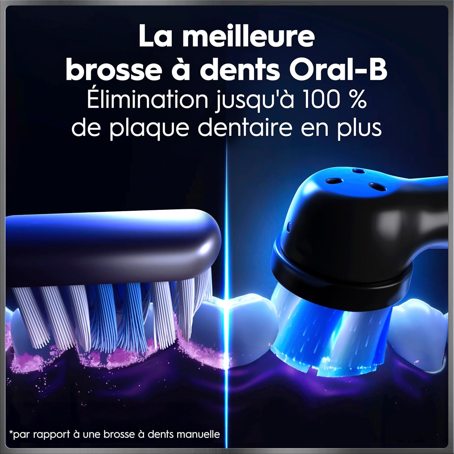 Detalle 2 de Oral-B iO 10 brosse à dents électrique intelligente noire – 7 modes, capteur de pression et iO Sense