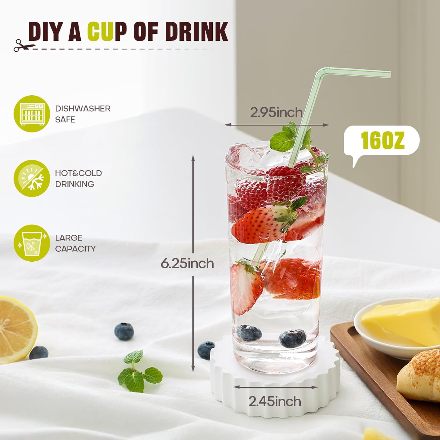 Thumbnail 1 de Highball Glasses, 16 oz