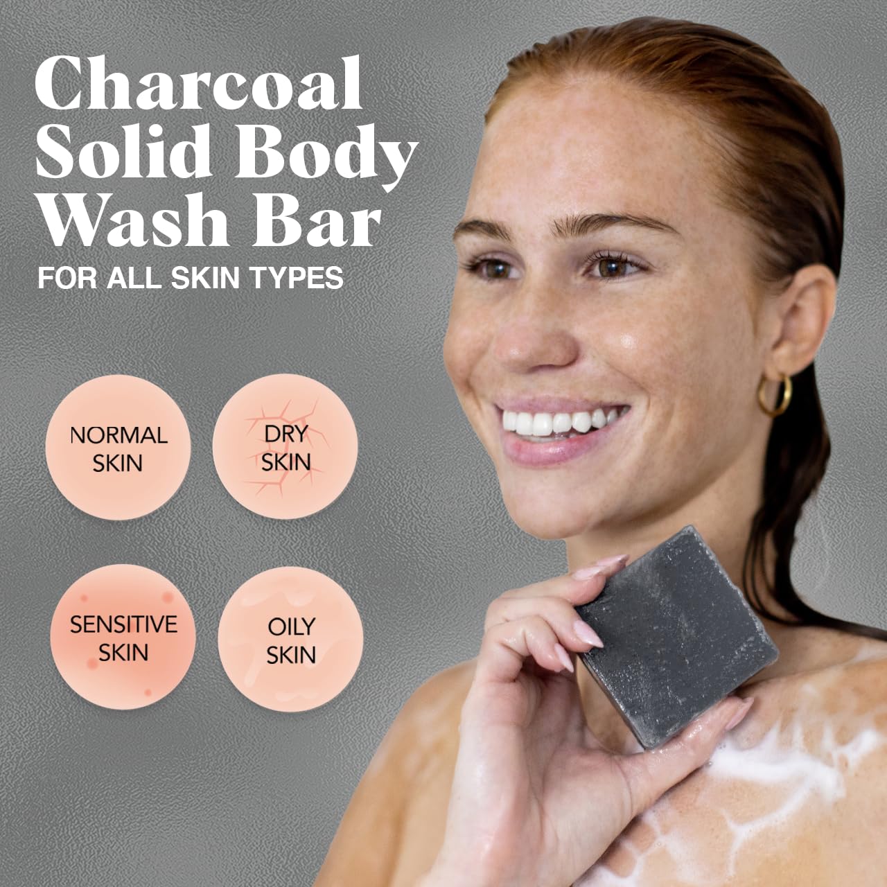 Detalle 2 de Kitsch Charcoal Soap Bar, 4 oz
