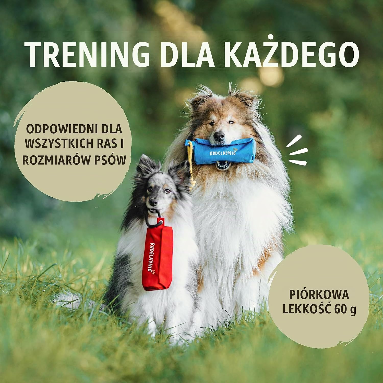 Detalle de Rudelkönig – torba na przysmaki dla psa z podwójnym zamknięciem i liną
