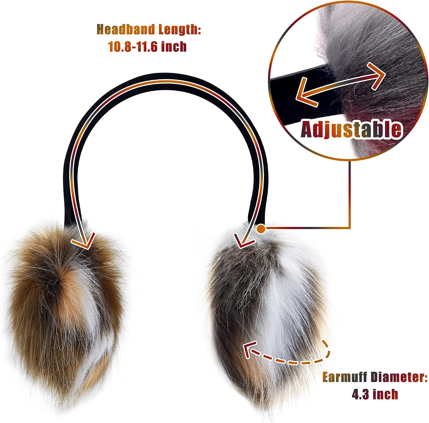 Detalle 2 de Fluffy Adjustable Earmuffs