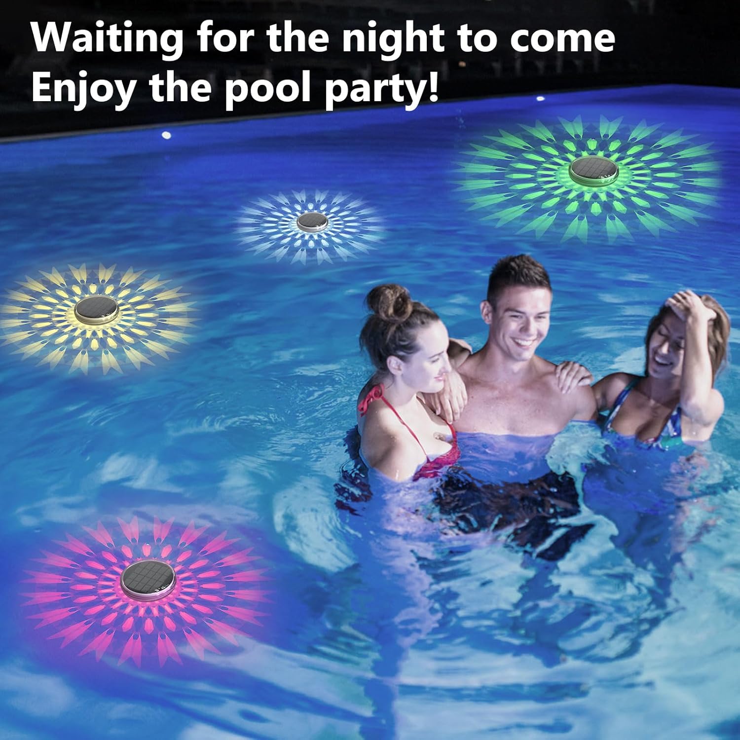 Thumbnail 4 de Kitloo Solar Floating Pool Lights 2 Pack