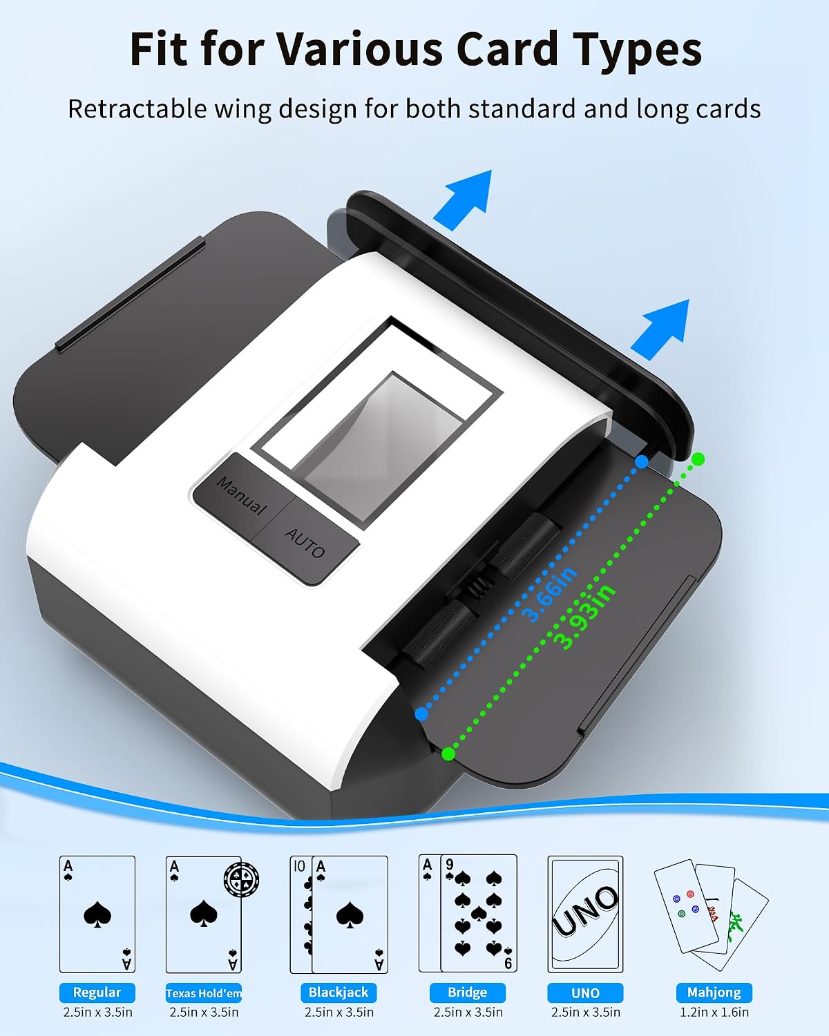 Thumbnail 3 de ADZERD Automatic Card Shuffler 1-2 Decks 🃏