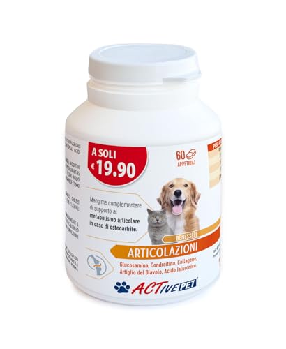 Detalle 2 de Active Pet Articolazioni by F & F: integratore per cani e gatti, 60 compresse