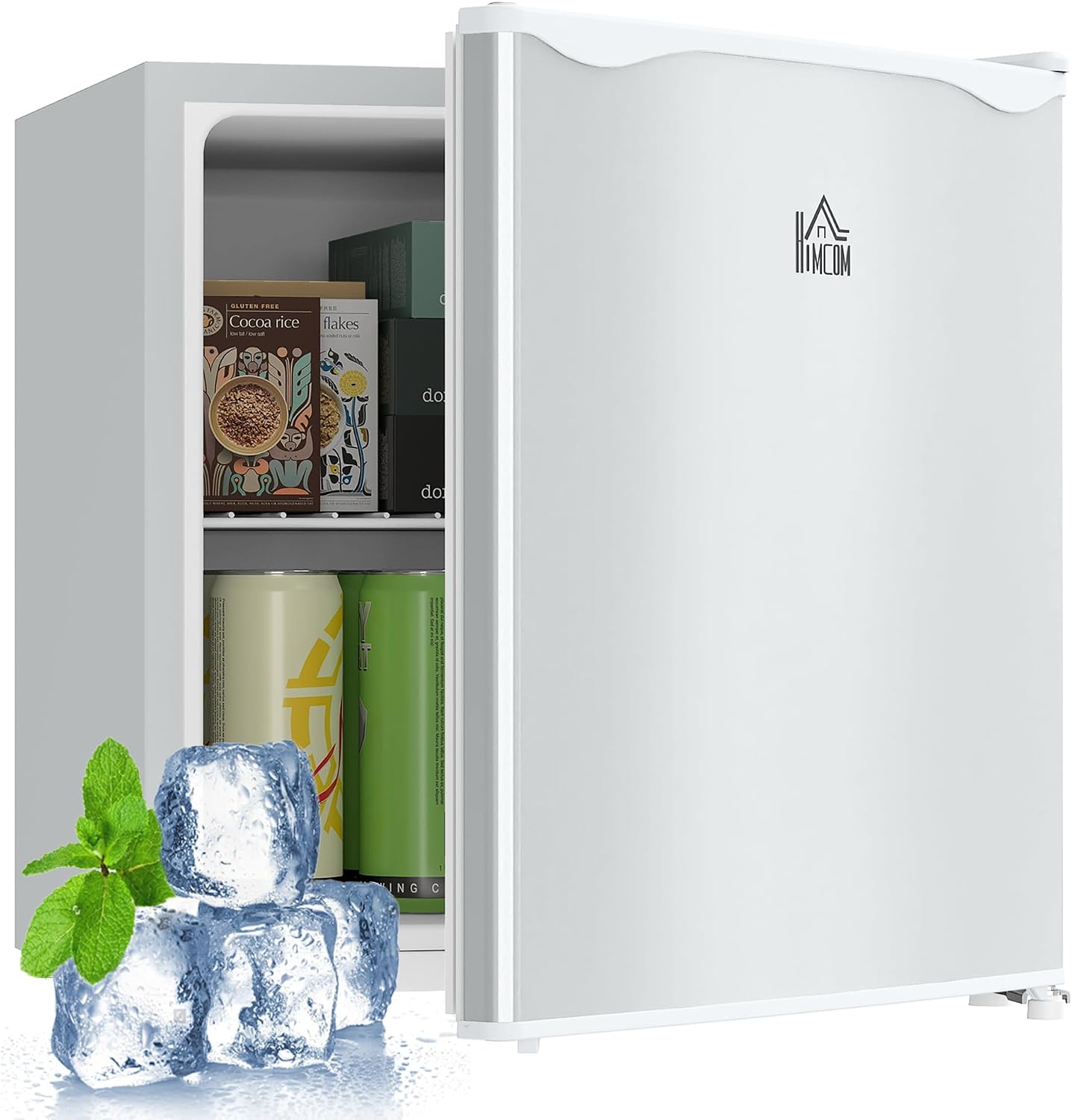 Detalle de HOMCOM 800-127V80WT Mini Freezer, 1.1 Cu. Ft., Reversible Door