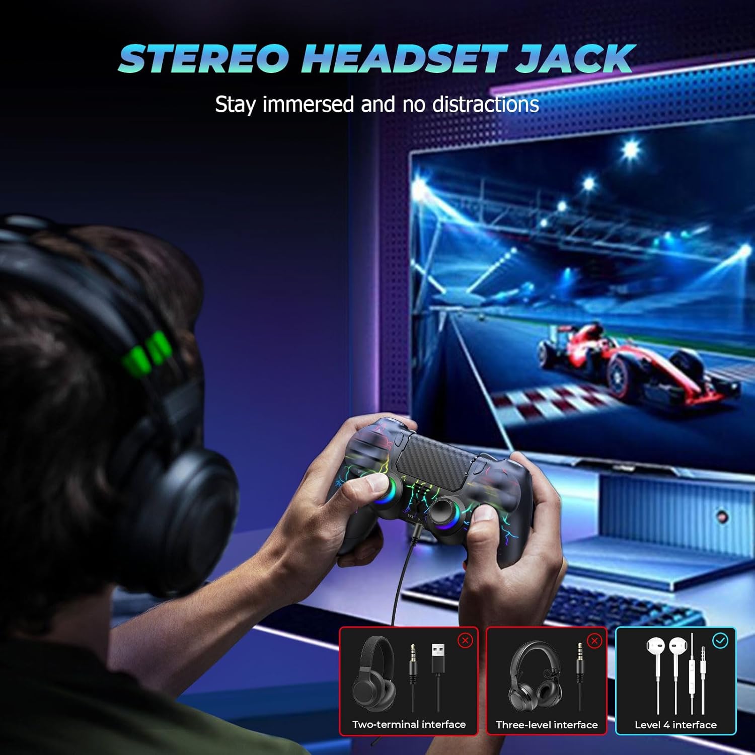Thumbnail 5 de Suoxiom Wireless Controller für P4 mit 6‑Achsen Gyro
