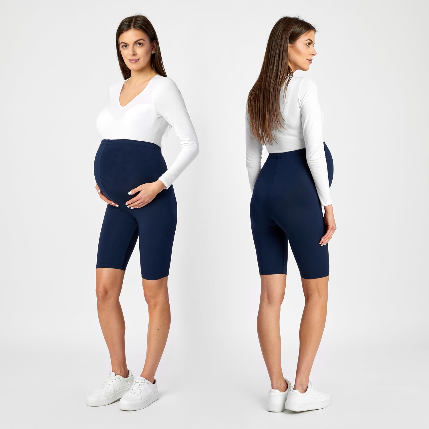 Thumbnail 1 de Be Mammy Leggings Premaman Corti 04
