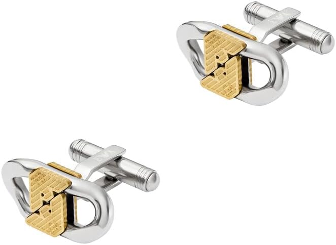 Thumbnail 1 de Emporio Armani Boutons de manchette en acier inoxydable bicolore pour hommes
