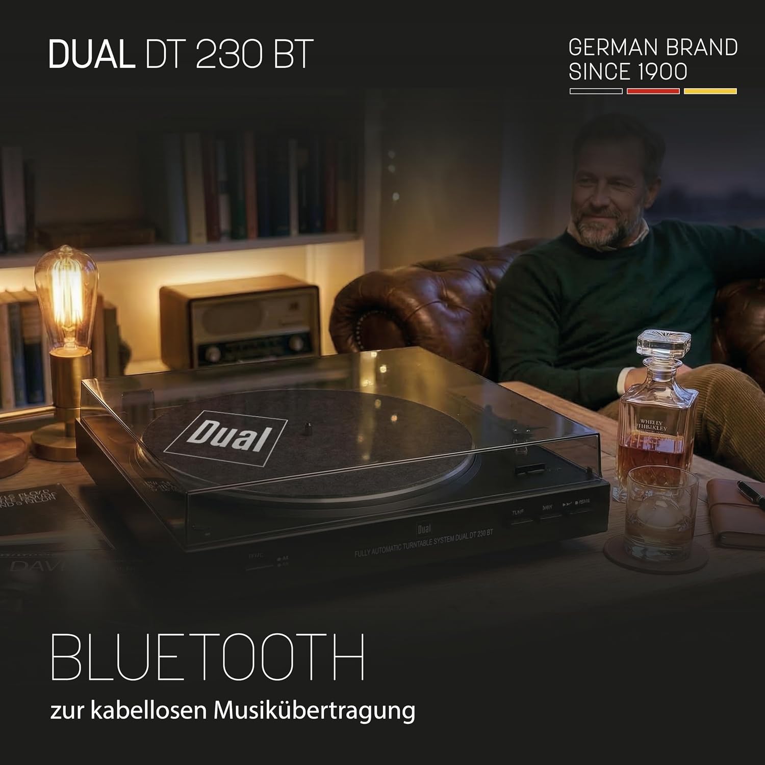Detalle de Dual DT 230 BT – w pełni automatyczny gramofon z Bluetooth i przedwzmacniaczem
